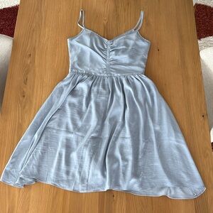 Banana Republic powder blue spaghetti strap knee length dress, size 8